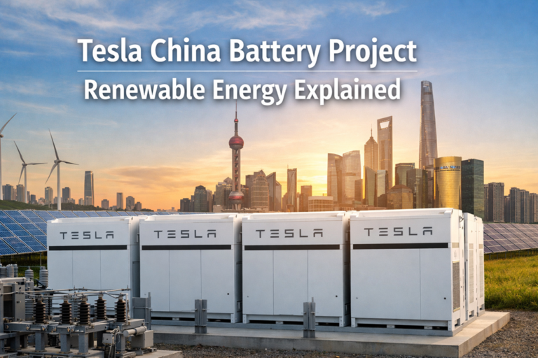Tesla China Battery Project Renewable Energy