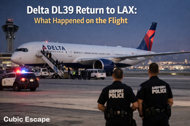 Delta DL39 Return to LAX