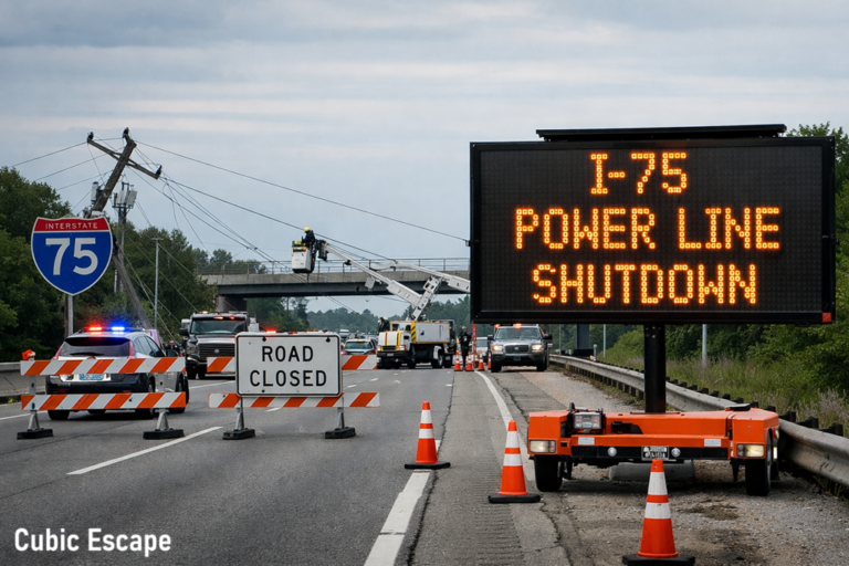 I-75 Power Line Shutdown
