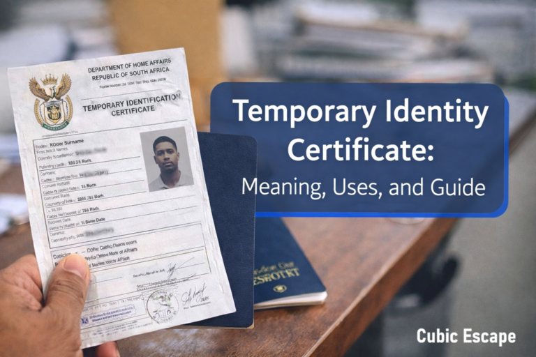 Temporary Identity Certificate